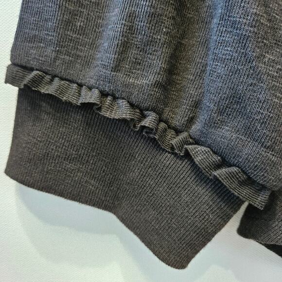 Lauren Conrad LC Women's Sweater Ribbed Ruffled Black Long Sleeve Size 3X - Picture 6 of 10